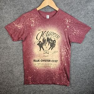 RETRO Concert T-Shirt, Tultex Bleached Graphic Print - Size Small